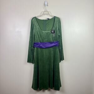New Her Universe Star Wars Padme Green Velvet Bell Sleeve Dress Plus Size XL
